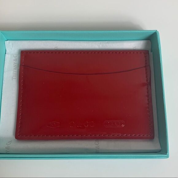 Tiffany & Co. Card Holder Wallet - Red - New - Picture 2 of 5